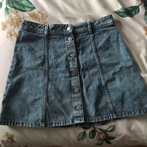 H&M Denim Flare Skirt